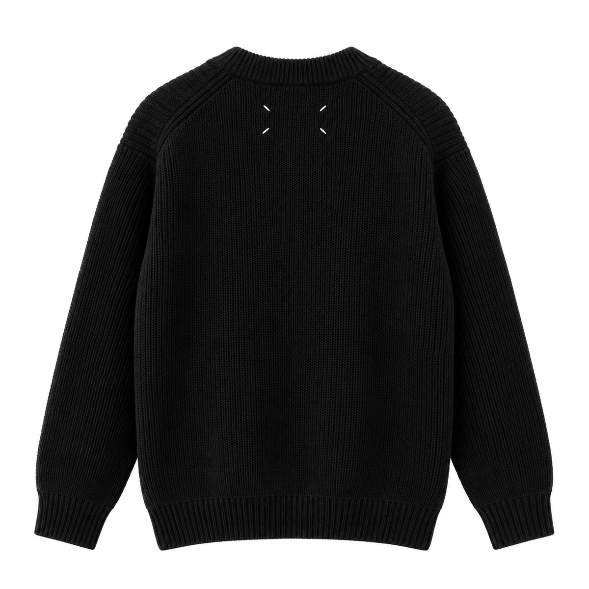 Trace Crewneck Knit — black back view