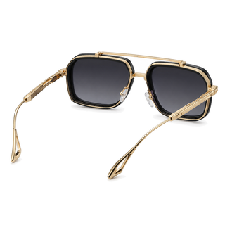 Vista Square Pilot Sunglasses — rear studio view