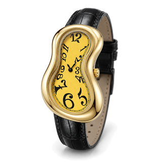 Warped Watch Yellow Gold — alternate front angle